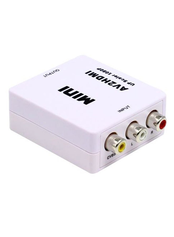 Generic AV2HDMI Composite CVBS Adaptor Converter White  - Image 4