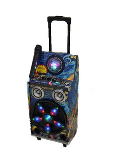 Stage Flashing Light Bluetooth Speaker With Strobe Light And Trolley Multicolour