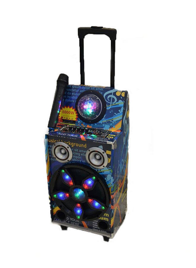 Generic - Stage Flashing Light Bluetooth Speaker With Strobe Light And Trolley Multicolour - Image 1