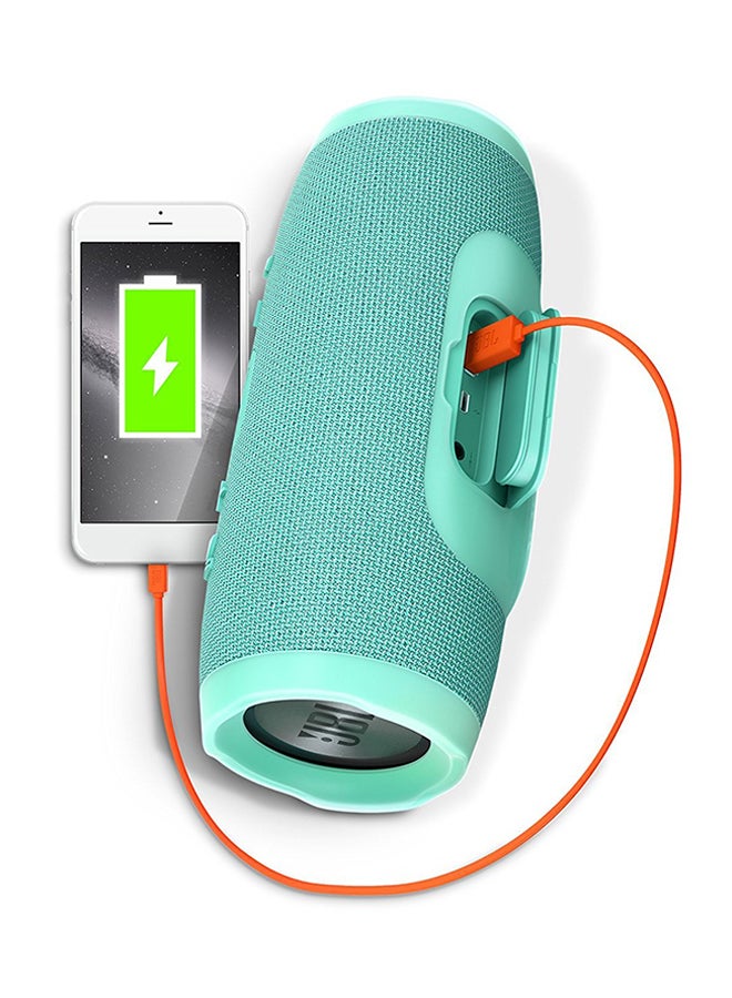 JBL - Charge 3 Waterproof Bluetooth Speaker Turquoise - Image 1