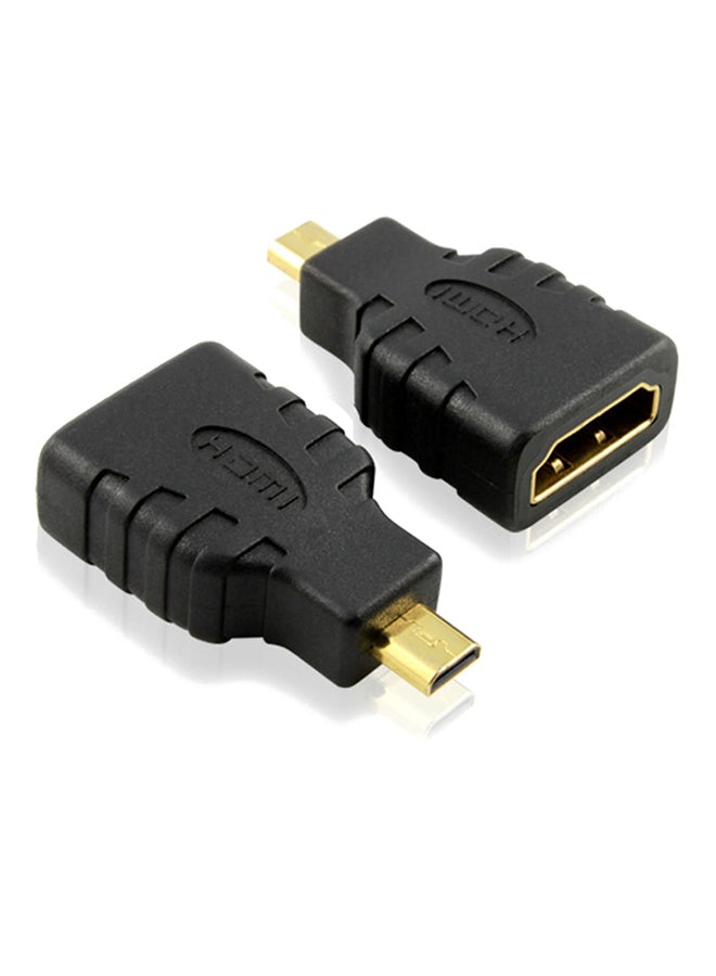 MATRIX Micro HDMI To HDMI Connector Black 