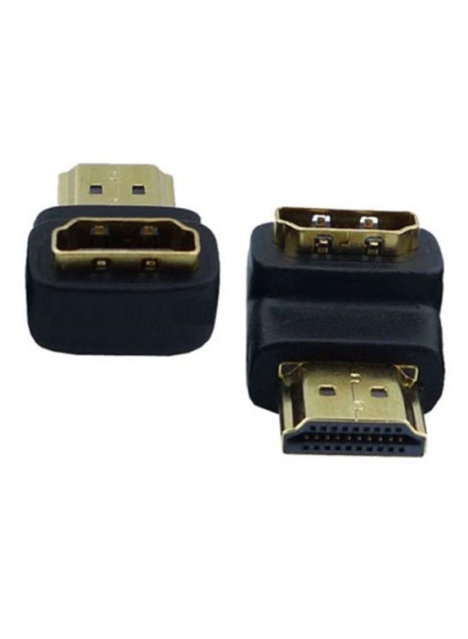HDMI Male To HDMI Female Adapter Black