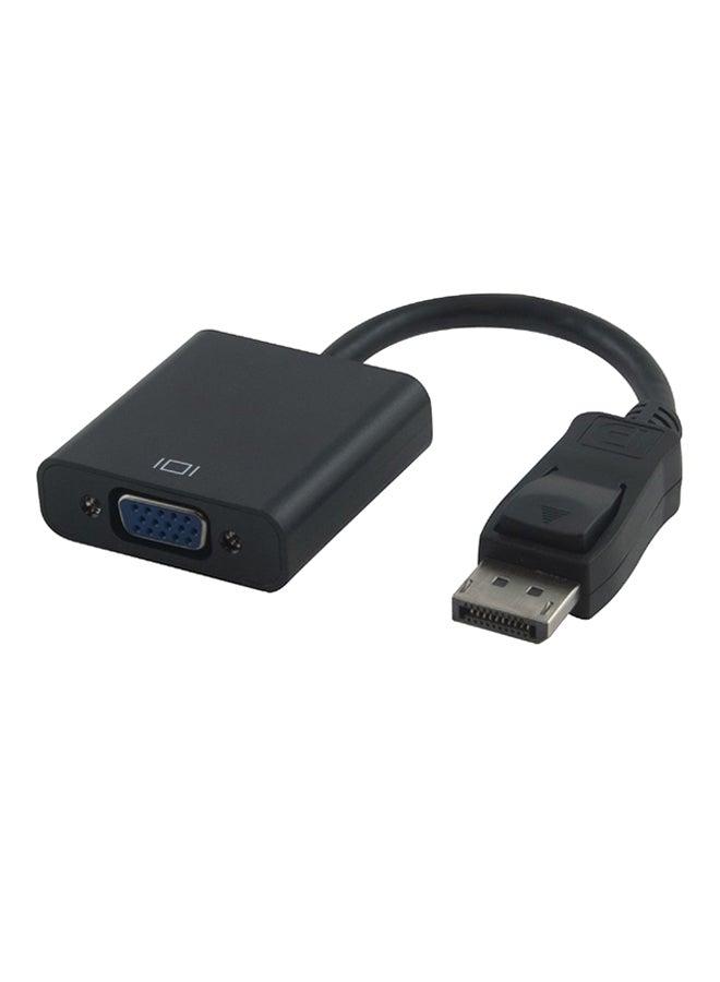 محول بمنفذ شاشة عرض عالمي إلى منفذ VGA أسود