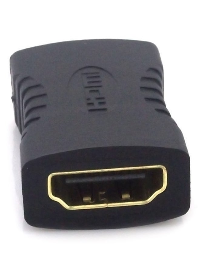 ماركة غير محددة مهايئ HDMI ذكر إلى HDMI أنثى مطلي بالذهب أسود 