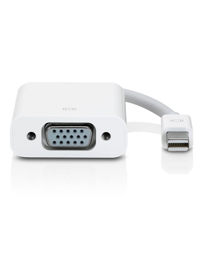 Generic - Mini Display Port To VGA Cable Adapter For Apple MacBook Pro White - Image 1