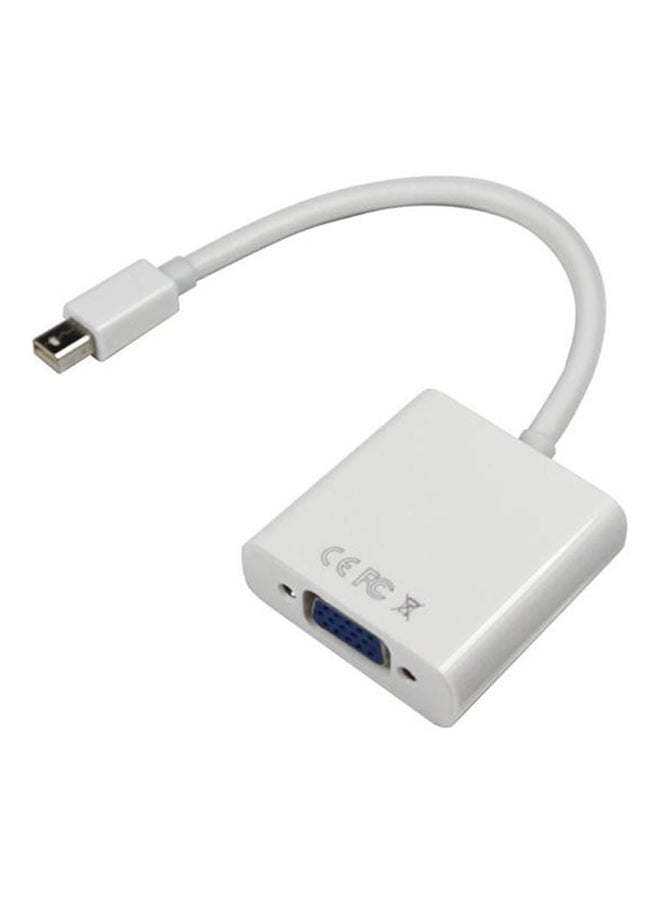 محول منفذ شاشة عرض صغير إلى منفذ VGA أبيض