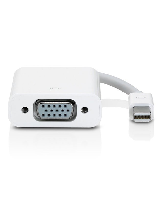Display Port To VGA Cable Adapter White  - Image 2