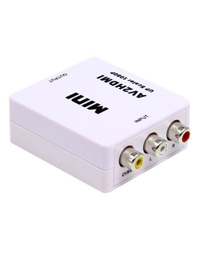 Mini HDMI Video Adapter White  - Image 1