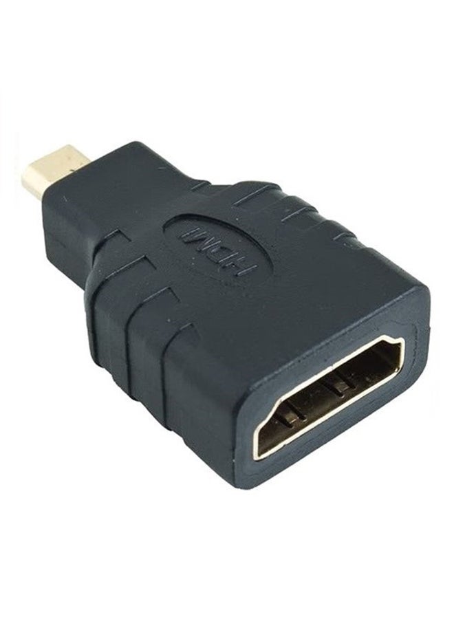 ماركة غير محددة مهايئ HDMI أنثى إلى Micro HDMI أسود  - Image 1