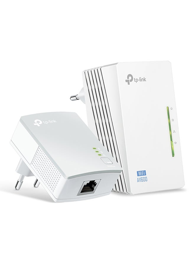 TP-LINK Wi-Fi Powerline Extender Starter Kit - Powerline Ethernet Adapter, 6.5 Ft. (2 M) Ethernet Cable (Rj45), Resource Cd, Quick Installation Guide White - Image 1