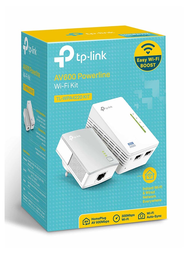 TP-LINK Wi-Fi Powerline Extender Starter Kit - Powerline Ethernet Adapter, 6.5 Ft. (2 M) Ethernet Cable (Rj45), Resource Cd, Quick Installation Guide White - Image 3