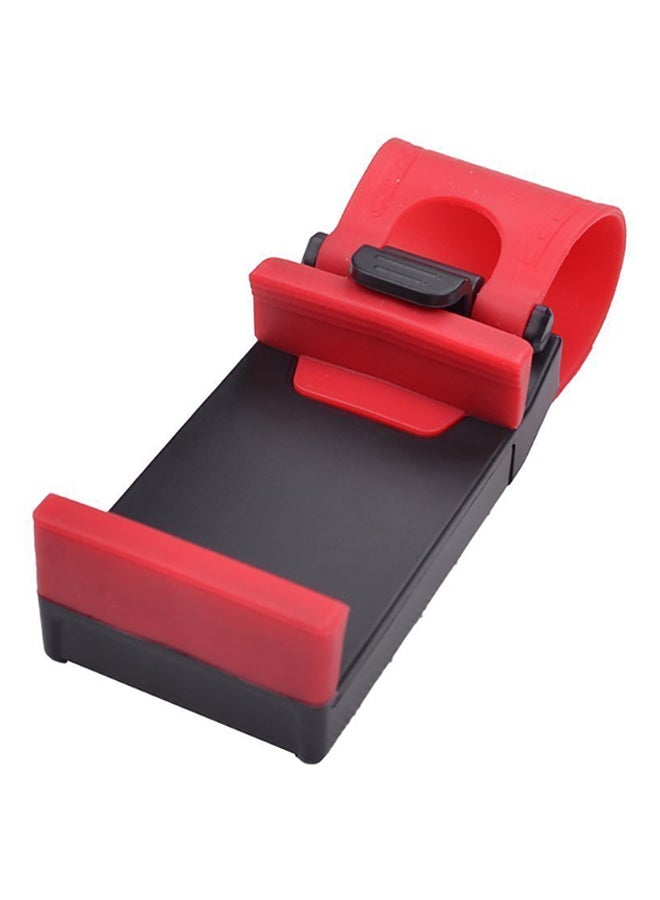 Universal Car Wheel Steering Mobile Mount Holder Red/Black