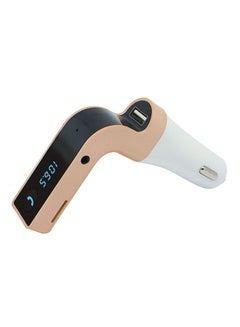 Generic Bluetooth Car MP3 Player and Charger Black/Gold  - Image 1