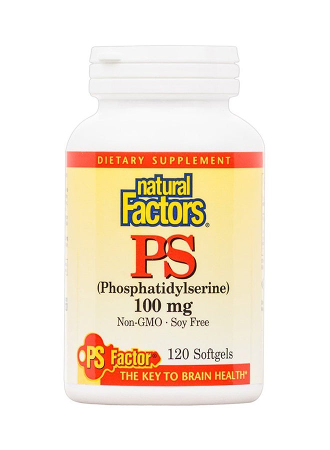 natural Factors PS Phosphatidylserine 120 Softgels - Image 1
