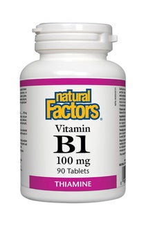 natural Factors Vitamin B1 90 Tablets 