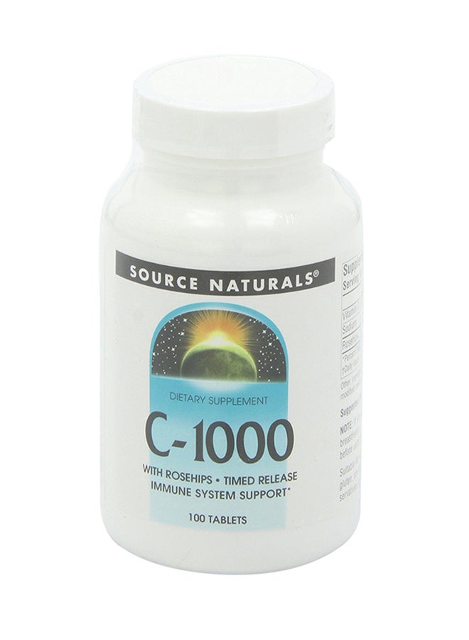 Source Naturals C 1000 Dietary Supplement 100 Tablets - Image 1