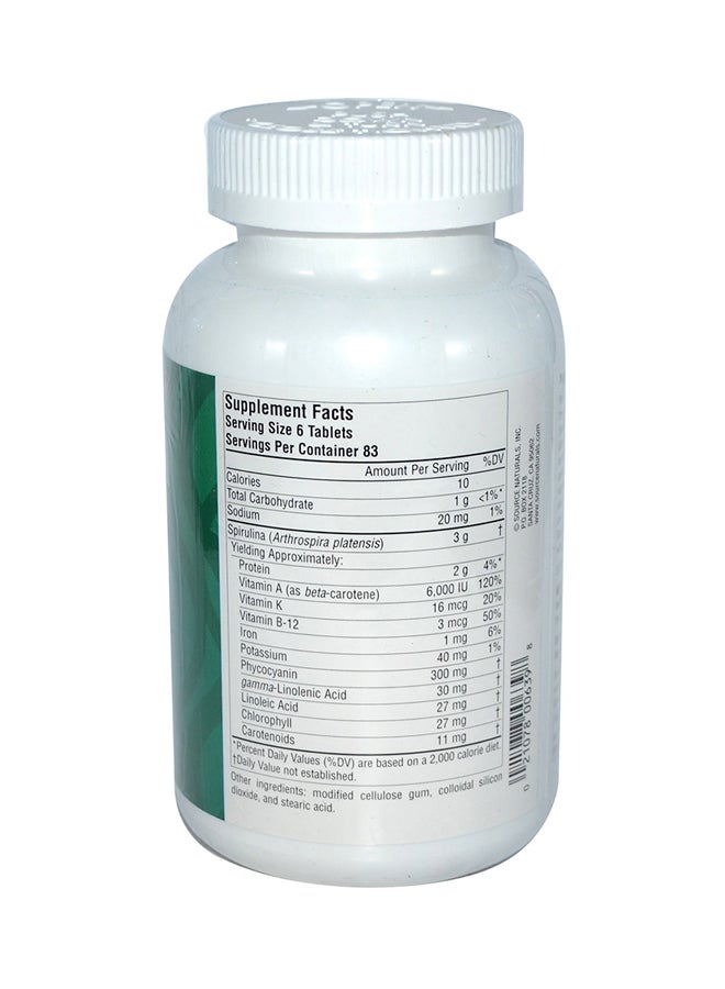 سورس ناتشورالز 200 قرص من سبيرولينا - Image 2