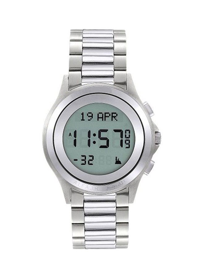 Men's Water Resistant Digital Watch WR02 - 35 mm - Silver - v1515063328/N12892709A_1