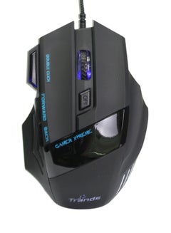 Trands Blue iON Optical Gaming Mouse Black  - Image 1