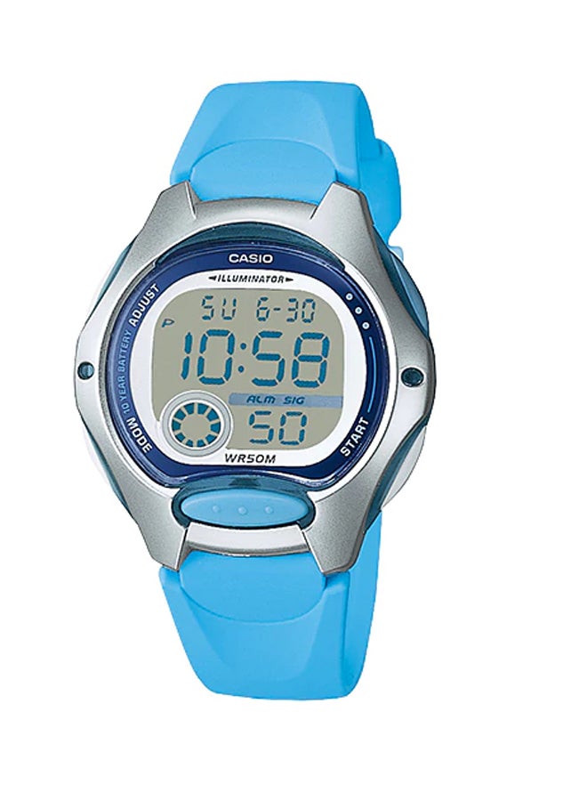 CASIO Men's Resin Quartz Digital Watch LW-200-2BVDF - 35 mm - Light Blue - Image 1