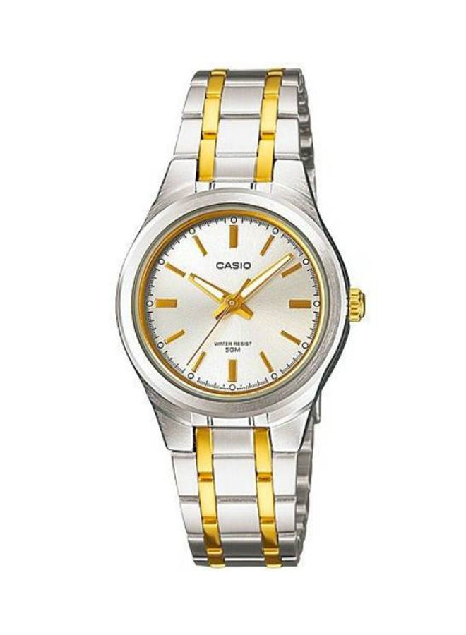 CASIO - Women's Stainless Steel Digital Quartz Watch LTP-1308SG-7AVDF - 31 mm - Silver/Gold - Image 1