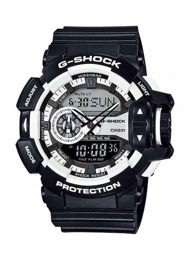 كاسيو ساعة بعقارب ورقمية مقاومة للماء طراز GA 400 - 1A للرجال - Image 1