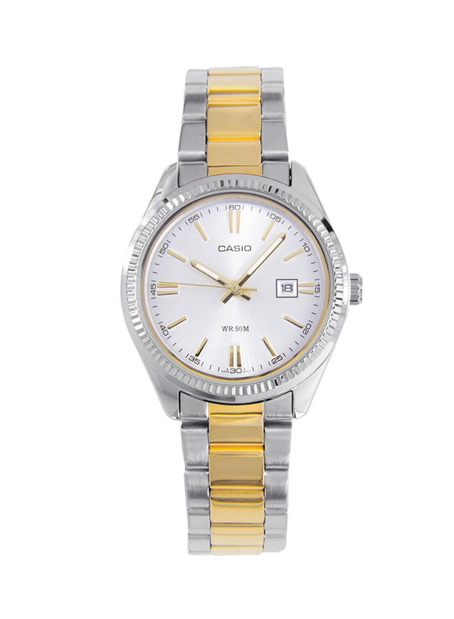 CASIO Women's Water Resistant Stainless Steel Analog Watch Ltp 1302SG - 7A - Image 1