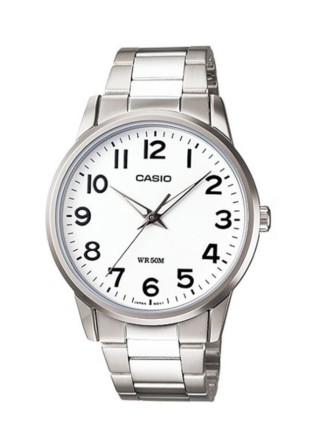 CASIO Men's Water Resistant Analog Watch MTP -1303D-7B - 47 mm - Silver - Image 1