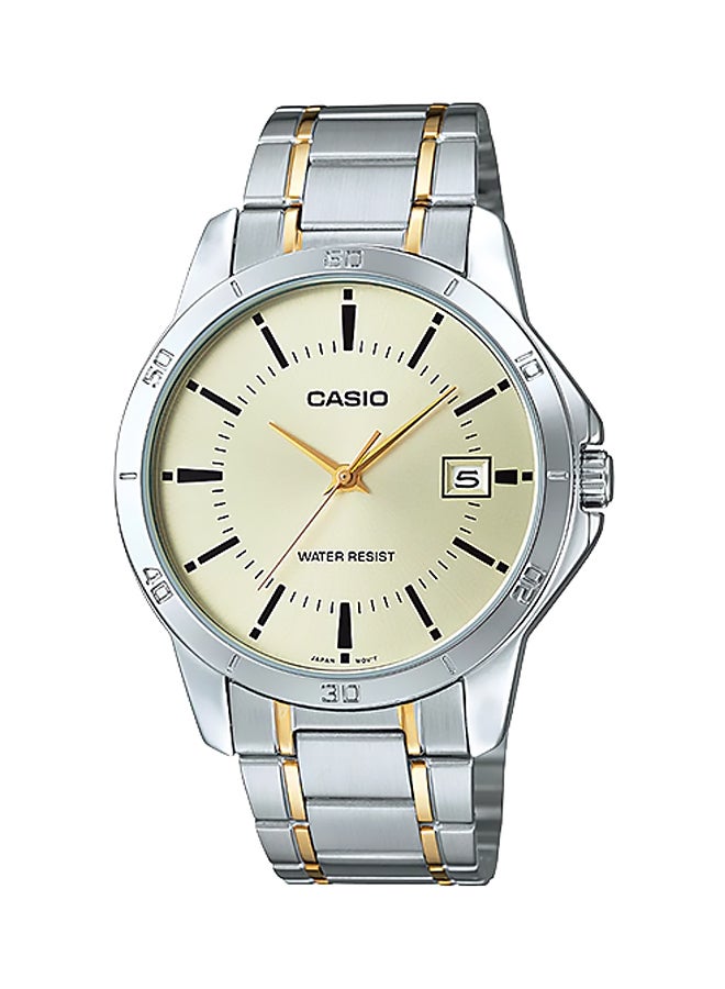 CASIO Men's Stainless Steel Analog Quartz Watch MTP-V004SG-9AUDF - 40 mm - Silver - Image 1