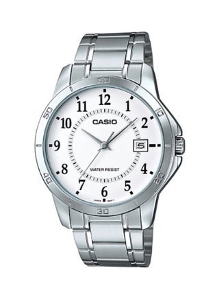 Men's Water Resistant Analog Watch Mtp-V004D-7BUDF - 40 mm - Silver - v1515129311/N11943604A_1
