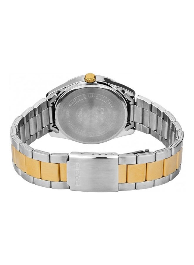 CASIO Men's Water Resistant Analog Watch MTP-1302SG-7AVDF - 39 mm - Silver/Gold - Image 3