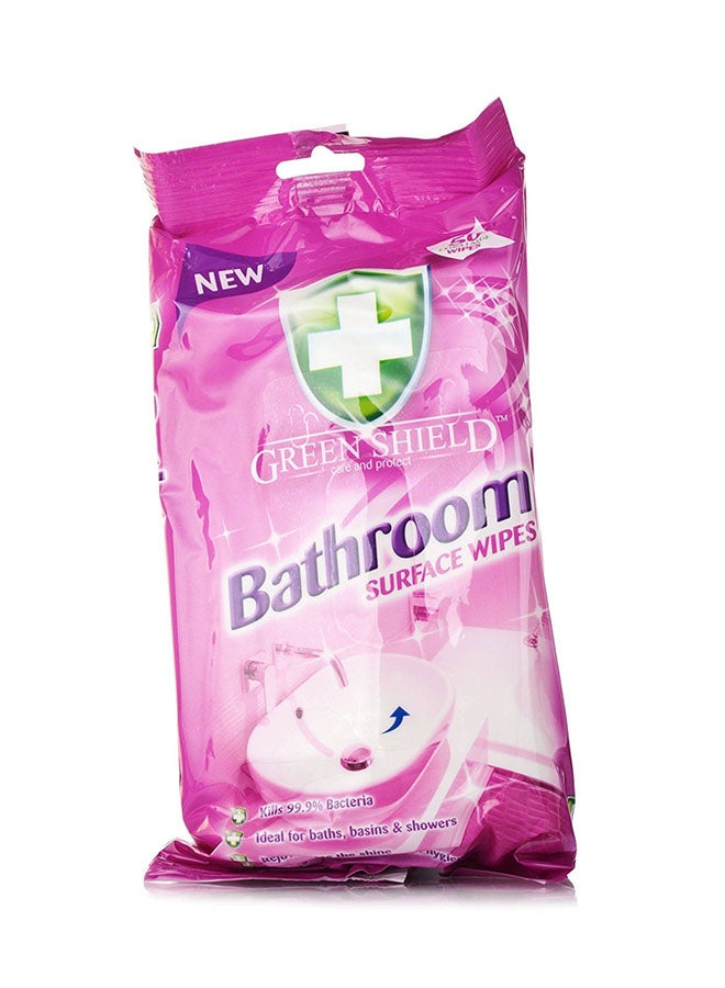 Bathroom Surface Wipe Pink