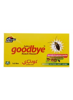 Goodbye Roaches House Cockroach Trap Yellow 