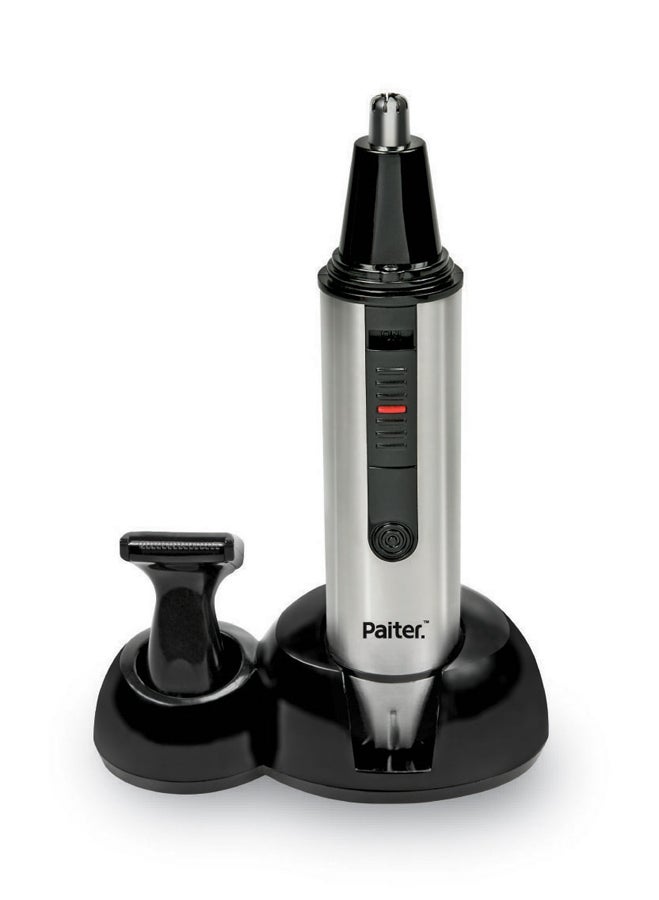 Paiter Nose And Ear Trimmer - Safe and Effective Grooming for a Well-Maintained Look ES-702, Silver 