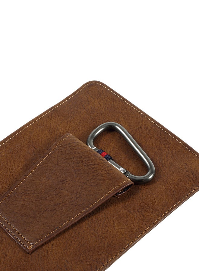Multi-Function Pouch Shell Case Brown