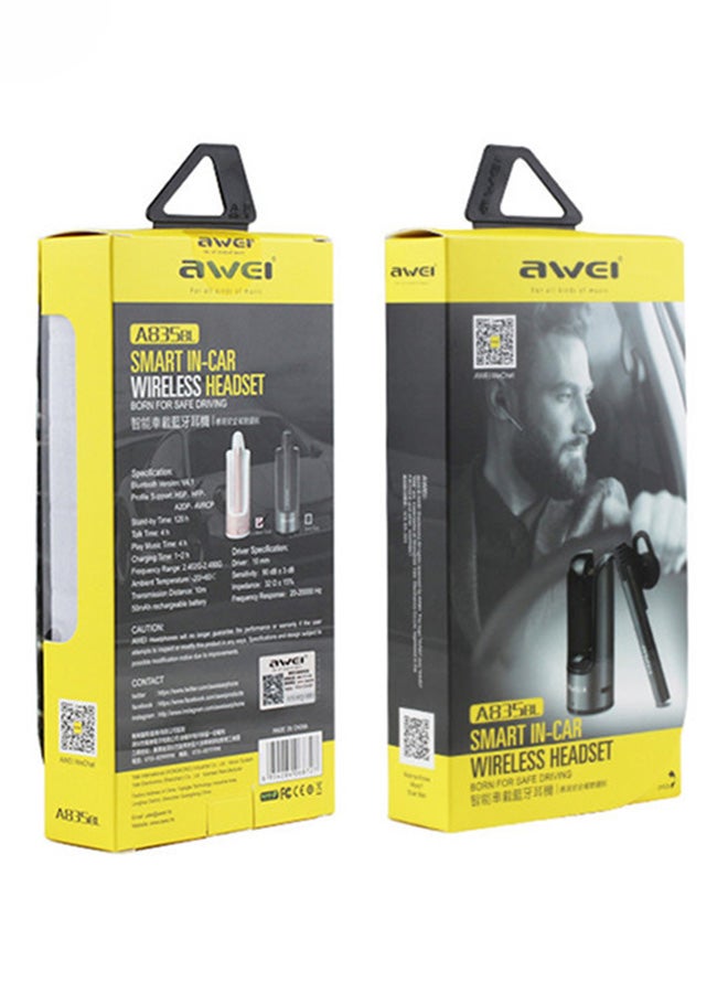 Awei Wireless Bluetooth Headset Stereo Headphone For Ios Android With Mic Grey - Image 4