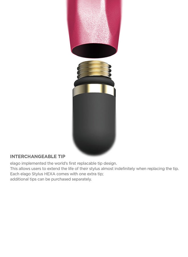 Elago - Stylus Hexa Pen For Iphone Pink - Image 1