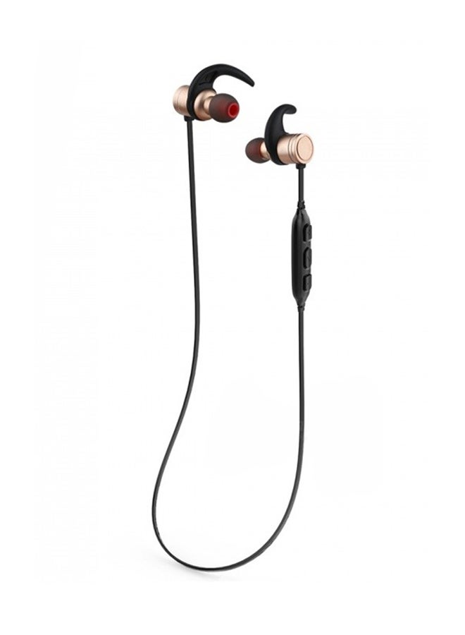 Awei Intelligent Magnetic Control Wireless Bluetooth Earphone Rose Gold - Image 3