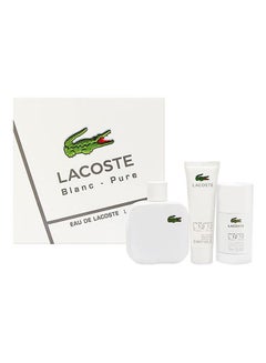 LACOSTE 3-Piece Eau De Lacoste L.12.12 Blanc Gift Set (1 x EDT 100ml, 1 x Deodorant Stick 75ml, 1 x Shower Gel 50ml)  - Image 1