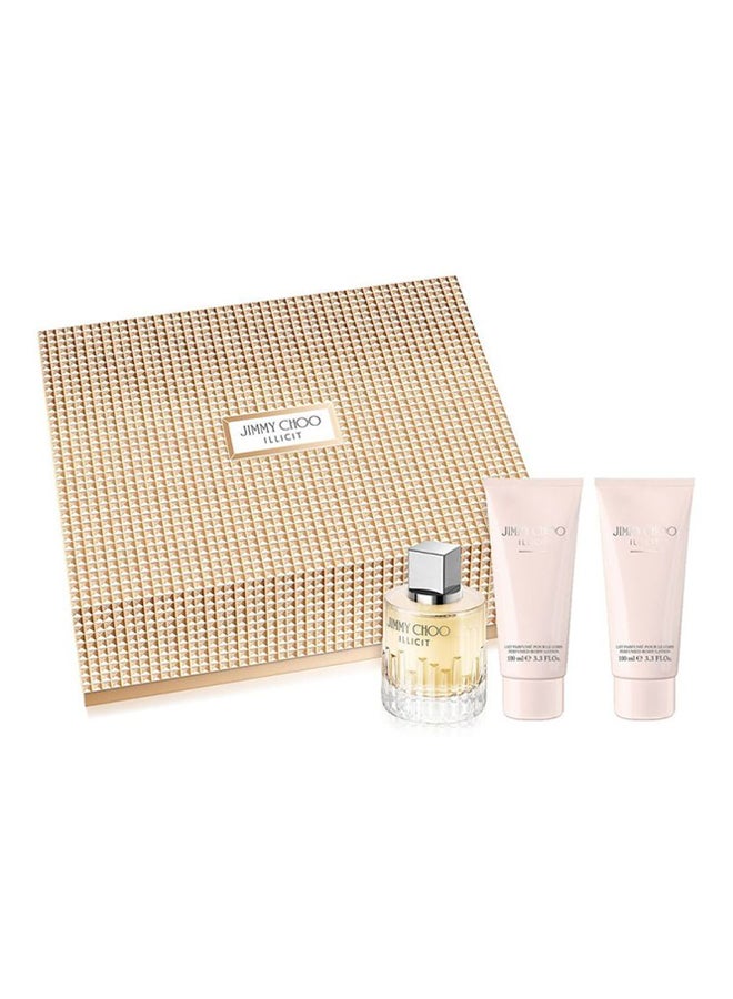 Jimmy Choo 3-Piece Illicit Gift Set EDP - 100ml, Body Lotion - 100ml, Shower Gel - 100ml - Image 2