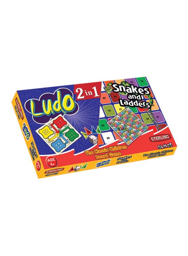Sterling Publishers Private Limited Classic Ludo With Snake And Ladders Board Game  - Image 1