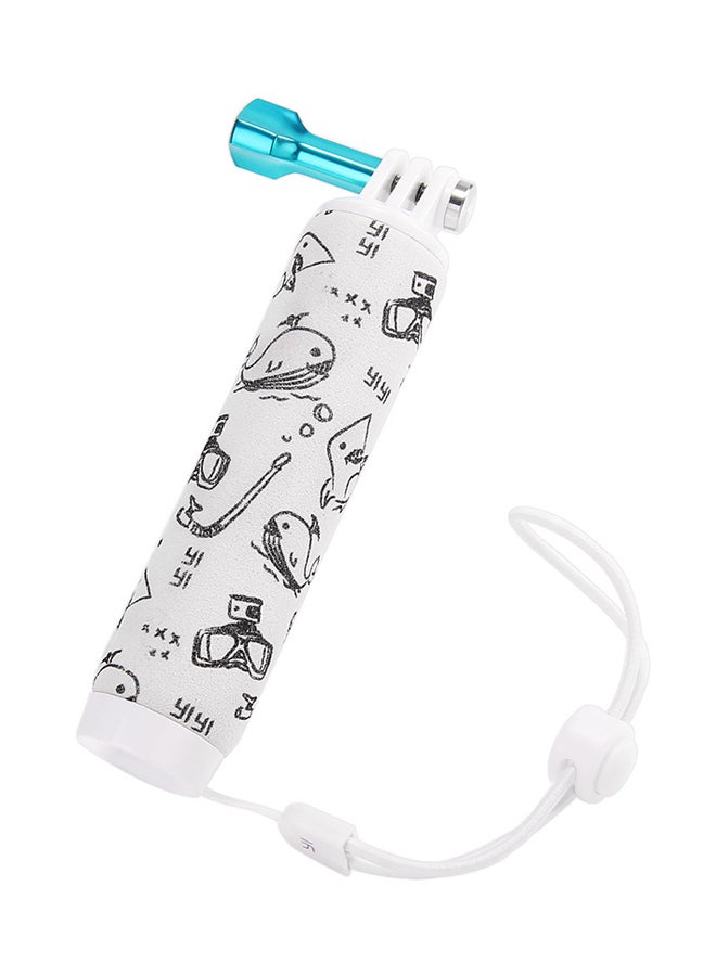 Yi - Adjustable Wrist Strap Floating Grip For Yi 4K Action Camera White/Black - Image 1