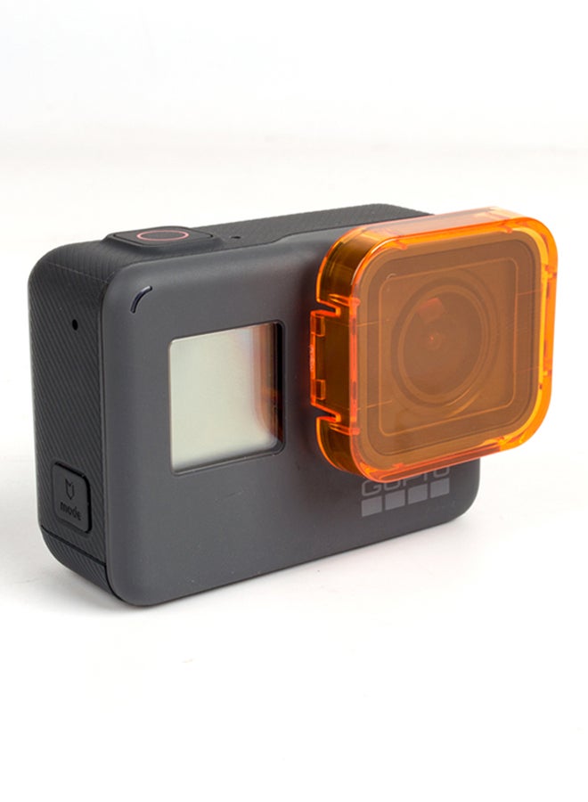 Underwater Diving UV Filter Protective Lens Cover Cap For GoPro Hero 5 Sport Action Camera Orange  - Image 2