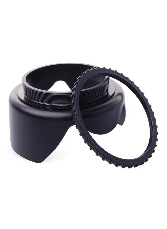 Ozone 58 mm Professional Lens Hood With Lens Cap, Lens Filter and Ozone Pouch For Nikon DSLR Camera Multicolour - Image 2