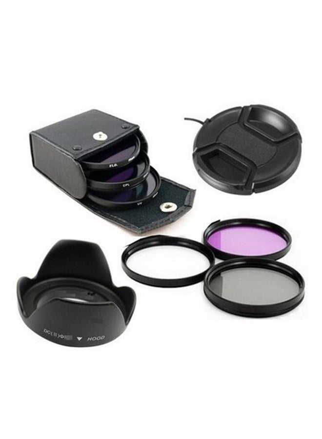 Ozone 58 mm Professional Lens Hood With Lens Cap, Lens Filter and Ozone Pouch For Nikon DSLR Camera Multicolour - Image 4