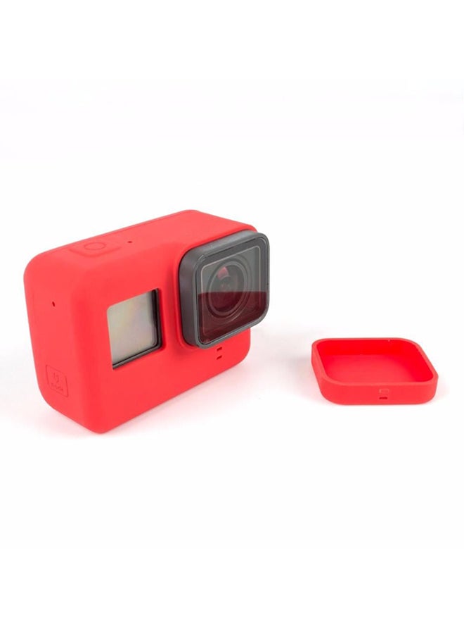 Mini Lens Cap Cover For GoPro Hero 5 Sports Action Camera Red  - Image 1