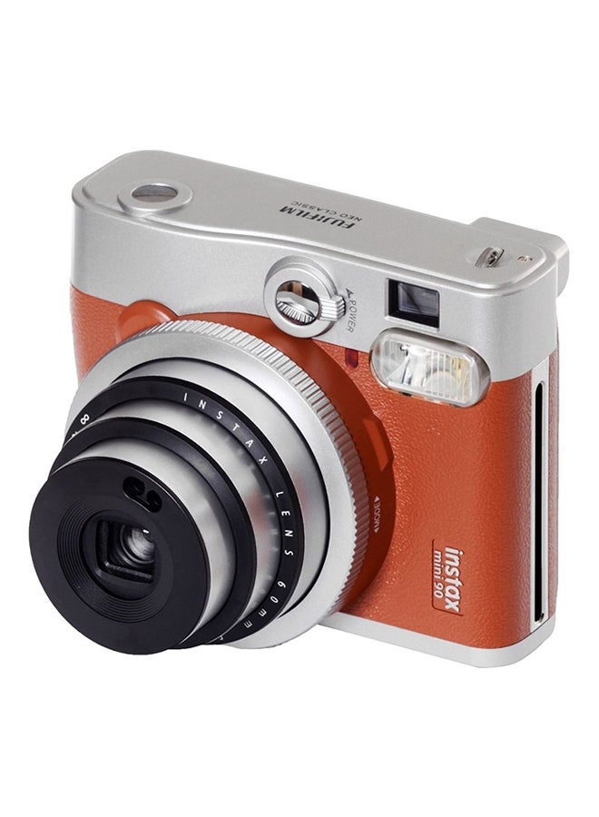 FUJIFILM Instax Mini 90 Neo Classic Instant Film Camera Brown - Image 1