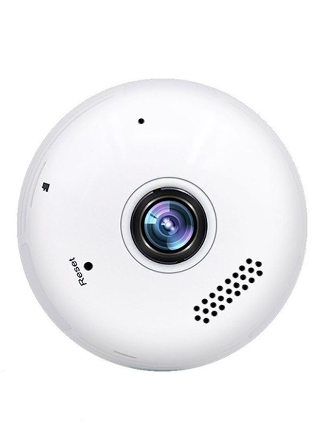 كاميرا مراقبة لاسلكية بانورامية بعدسات على شكل عين السمكة بزاوية 360 درجة مزودة بمصباح LED للأمان - Image 5