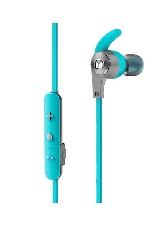 Monster - iSport Achieve In-Ear Bluetooth Wireless Headphones With Built-In Mic Blue - Image 1