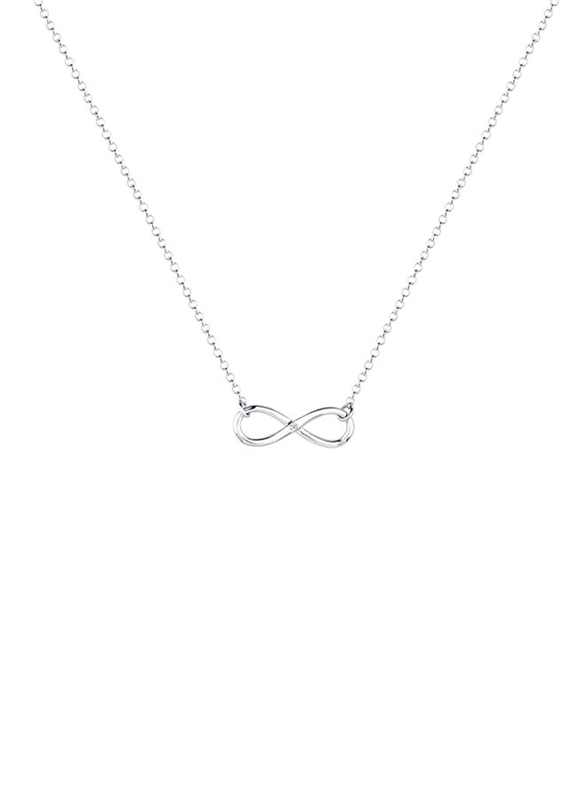 DIAMORE - 925 Sterling Silver Infinity Pendant Necklace - Image 1